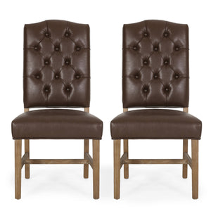 Elegant Dining Chair With Button Tufted Design