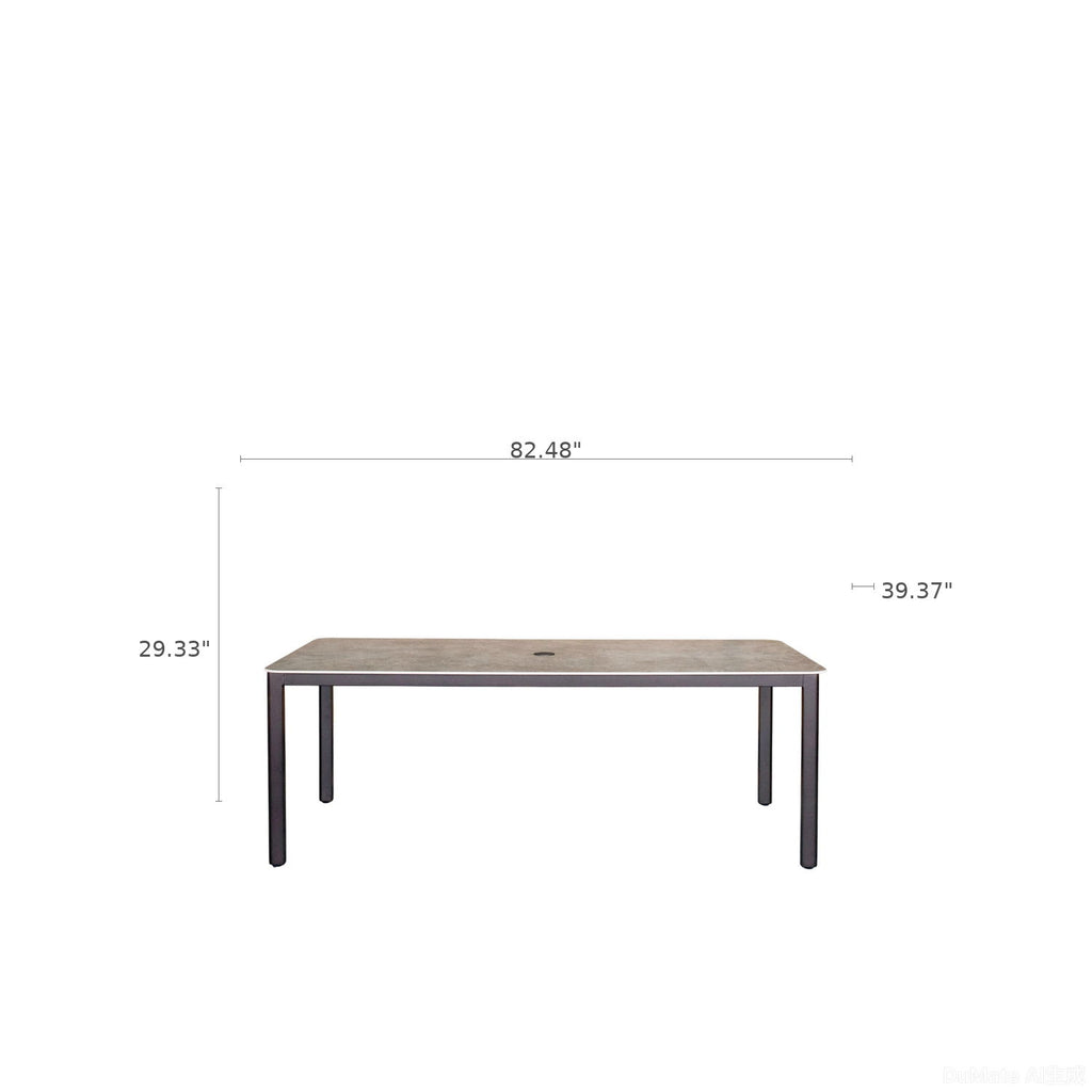 Verona - Dining Table - Dark Espresso / Gray