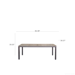 Verona - Dining Table - Dark Espresso / Gray