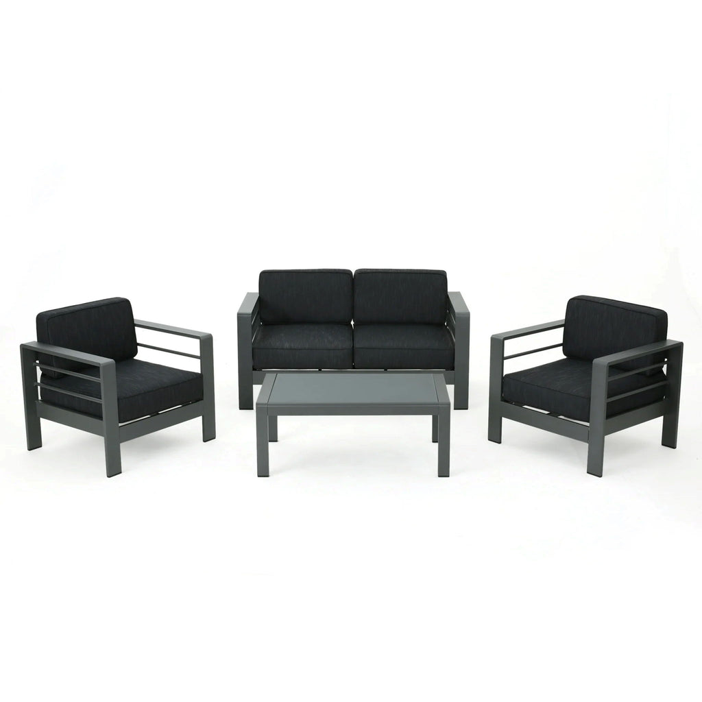 Cape Coral - 4 Pieces Outdoor Patio Chat Set