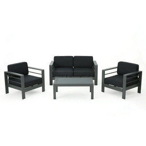 Cape Coral - 4 Pieces Outdoor Patio Chat Set