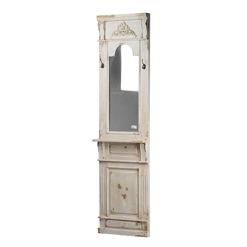 Classic Vintage Antique Wall Mirror, French Country Wall Decor - White