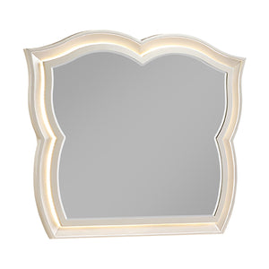 Flora - Framed Mirror With LED Lighting (Dresser Not Included) - Champagne