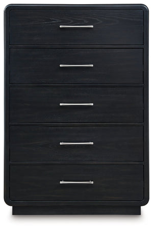 Rowanbeck - Five Drawer Chest - Black