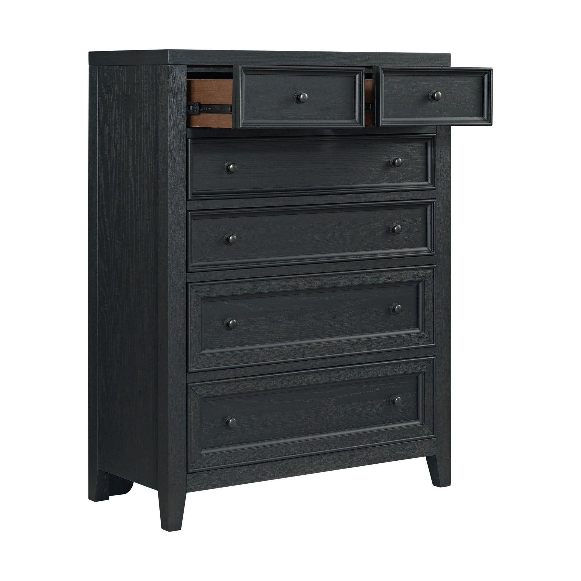 6 Drawer Chest With Knobs And Smooth Slides