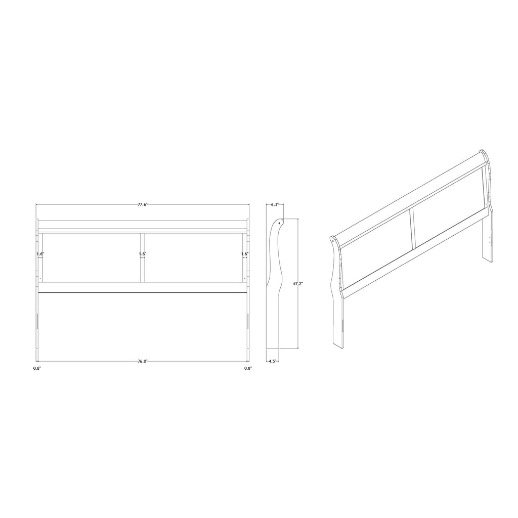 Charlston - 5 Piece Bedroom Set With LED Headboard