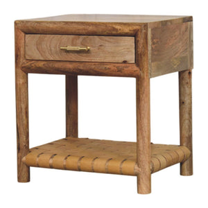 Regency - Woven Nightstand With Drawer - Light Brown