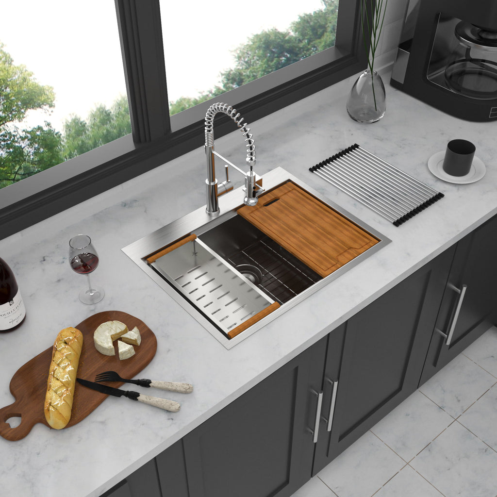 Drop In Kitchen Sink Stainless Steel 16 Gauge