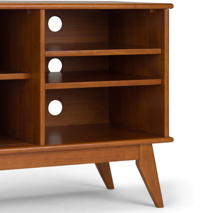 Draper - Mid Century Medium TV Media Stand - Teak Brown