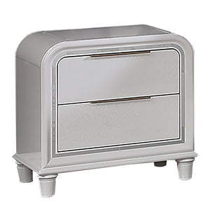 Nightstand With 2 Drawers Bedside Table - White