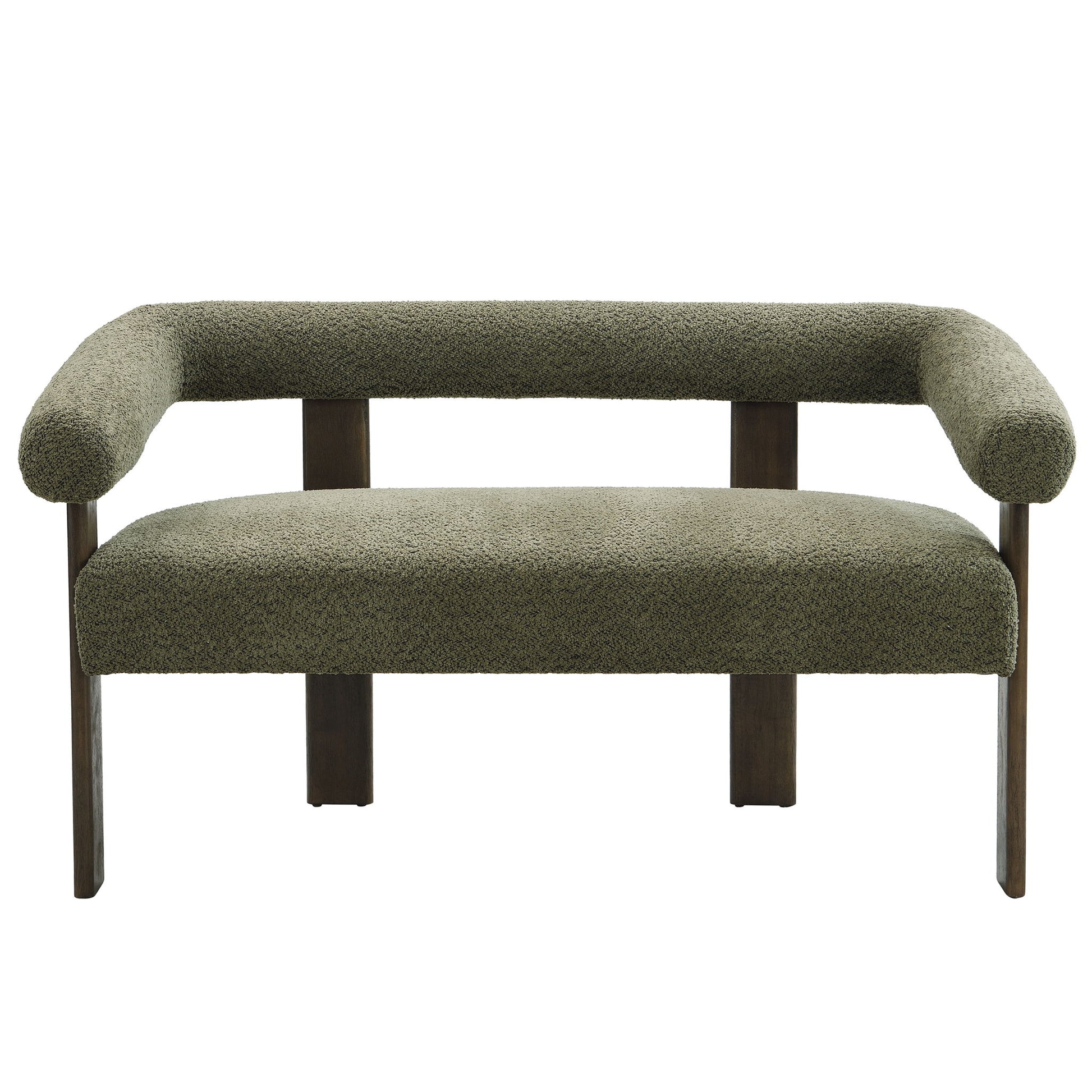 Modern Round Armrest Loveseat