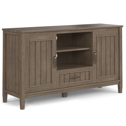 Lev - TV Media Stand - Smoky Brown