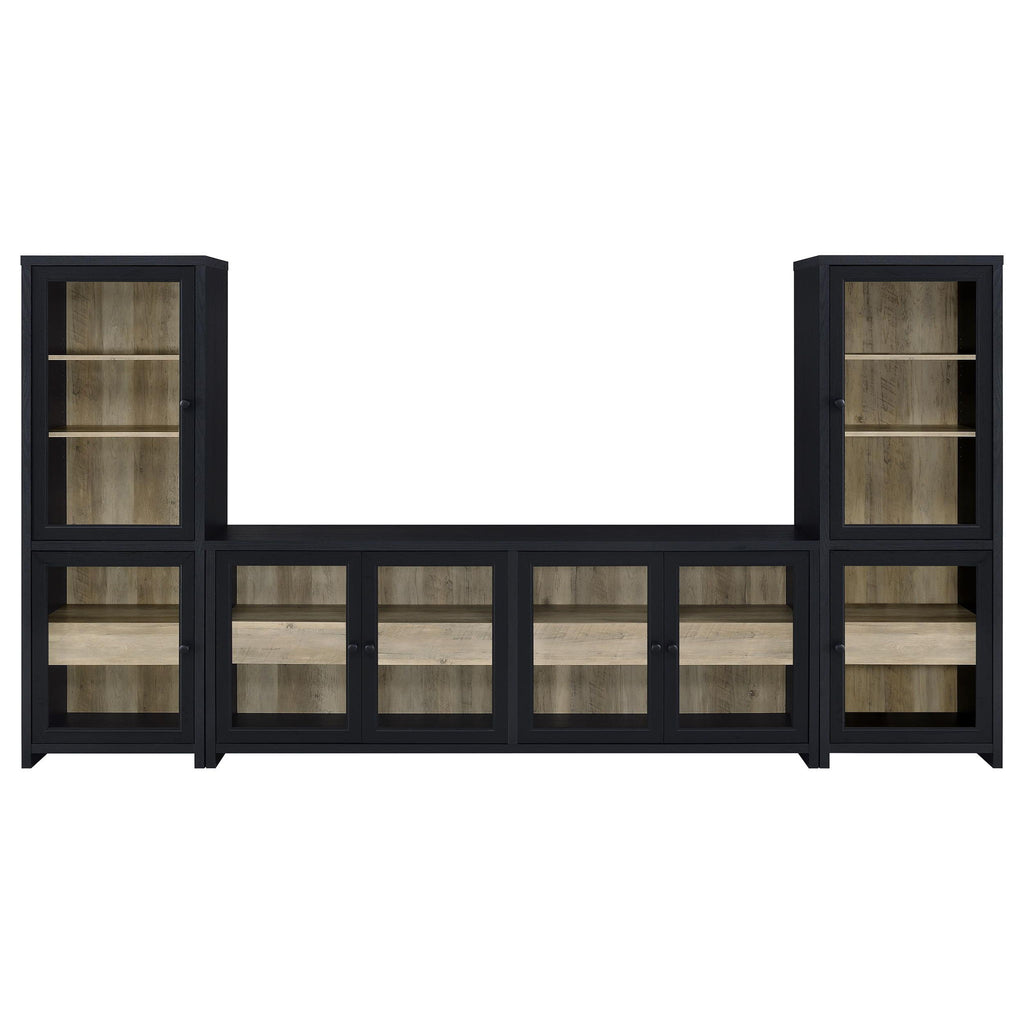 Kennison - 3 Piece Entertainment Center - Black