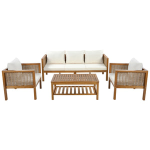 Patio Set Outdoor With Coffee Table And Cushions
