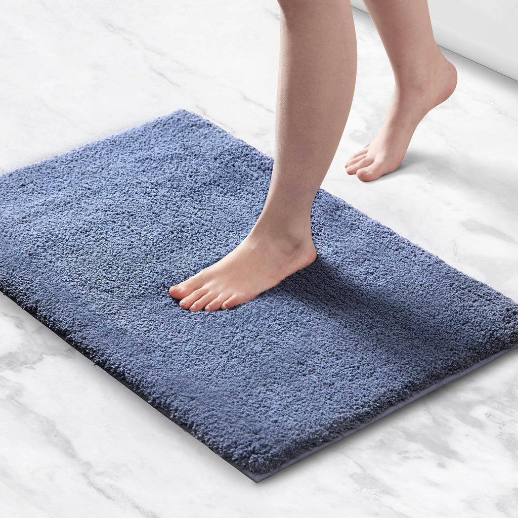 Marshmallow - 20" x 30" Bath Rug - Navy