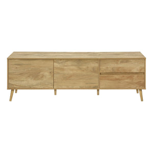 TV Stand Console With Storage Drawers And Cabinets - Walnut