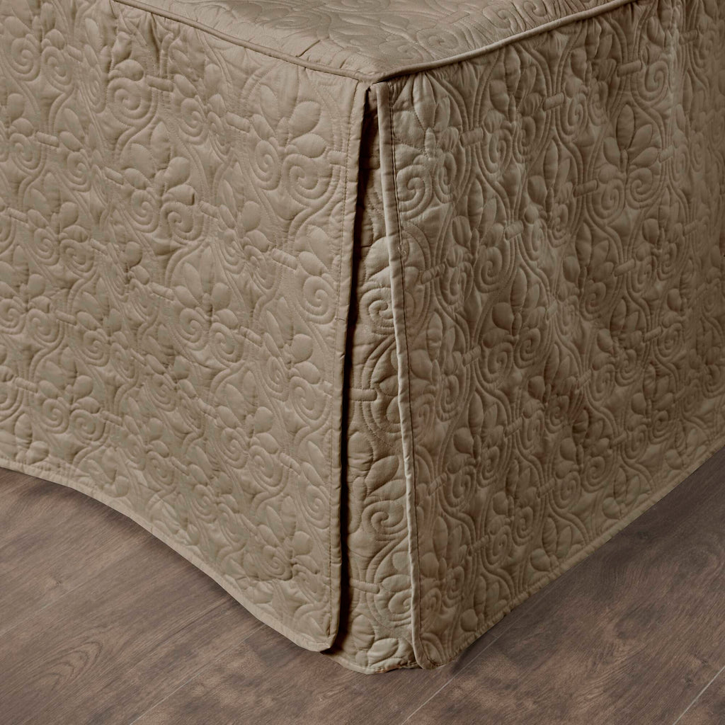 Quebec - Queen Fitted Bedspread (Set of 3) - Khaki