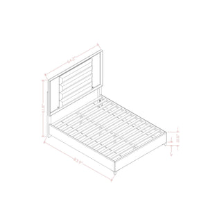 Star - 5 Pieces Bedroom Set Modern Design With LED
