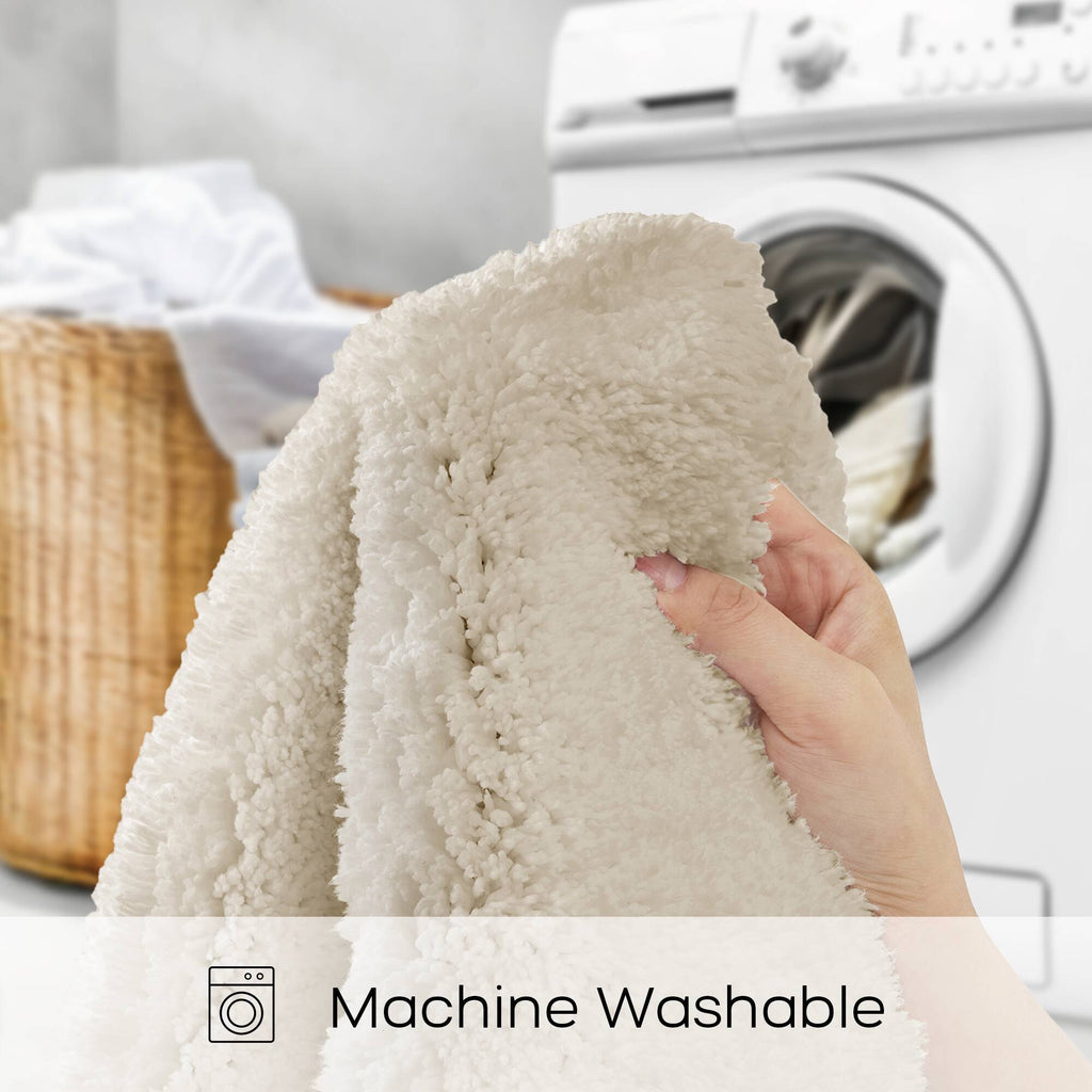 Marshmallow - 20" x 24" Bath Rug - Taupe