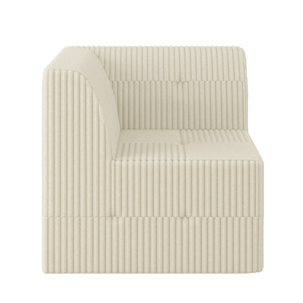Modern Minimalist Corduroy Corner Sofa Sleeper