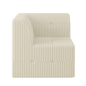 Modern Minimalist Corduroy Corner Sofa Sleeper