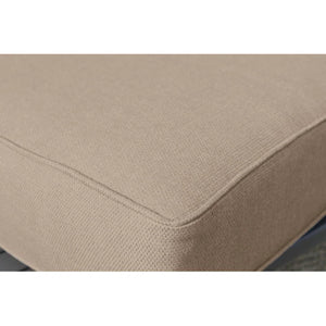 Wide Outdoor Loveseat With Frame And Cushions - Gray Mix