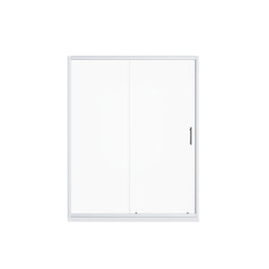 Pivot Shower Door With Handle, 1 / 4" Thick - Chrome