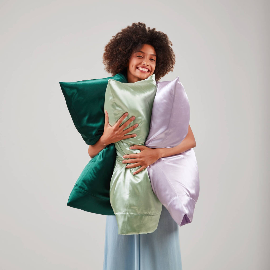 Satin - King Luxury Pillowcases (Set of 2) - Emerald