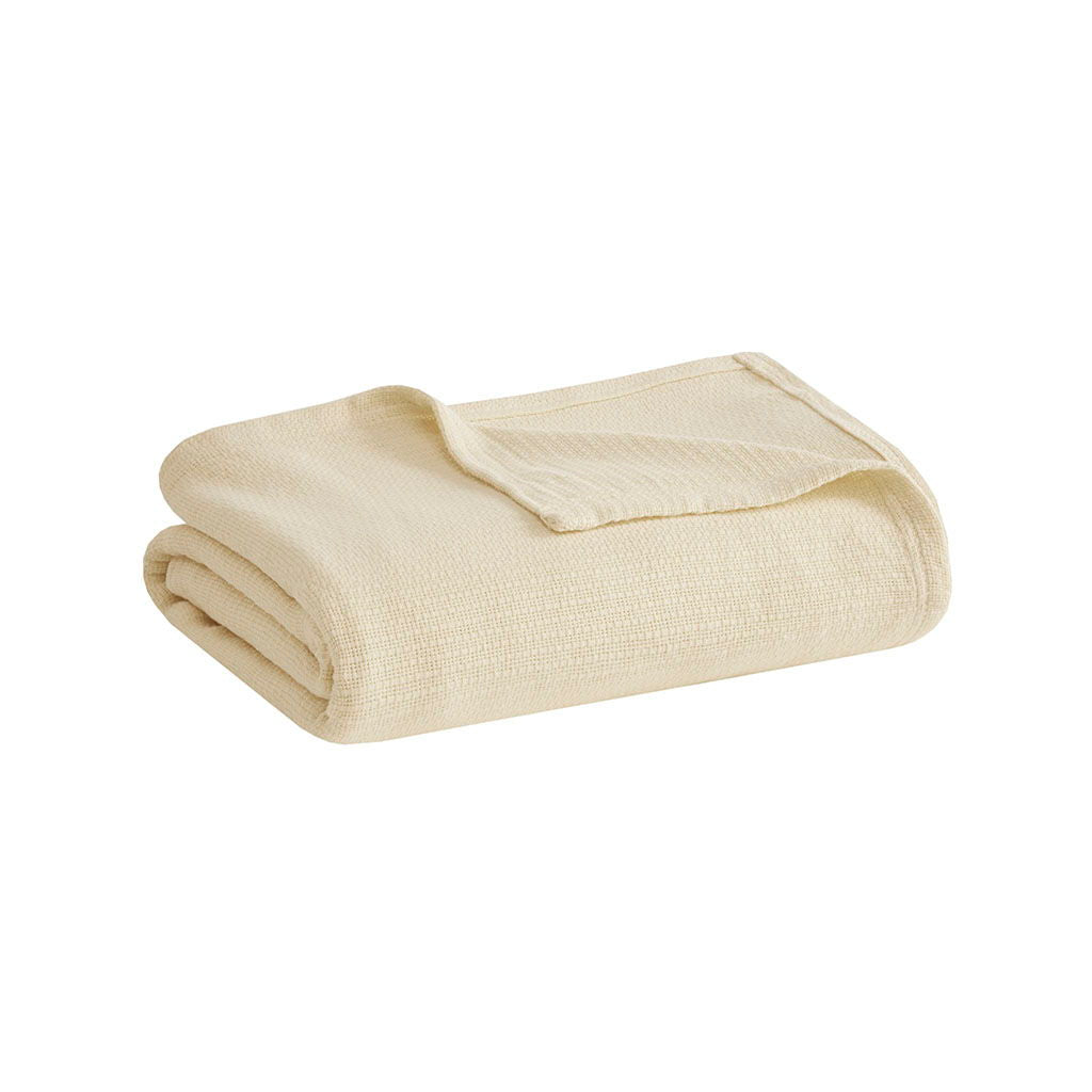 Freshspun Basketweave - Twin Blanket - Natural