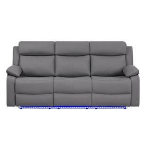 Blanche - Reclining Set With LED Lights With Pillow Top Arms