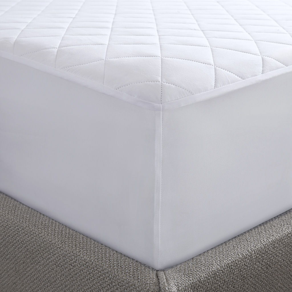Microfiber Essential Waterproof - Queen Waterproof Mattress Pad - White