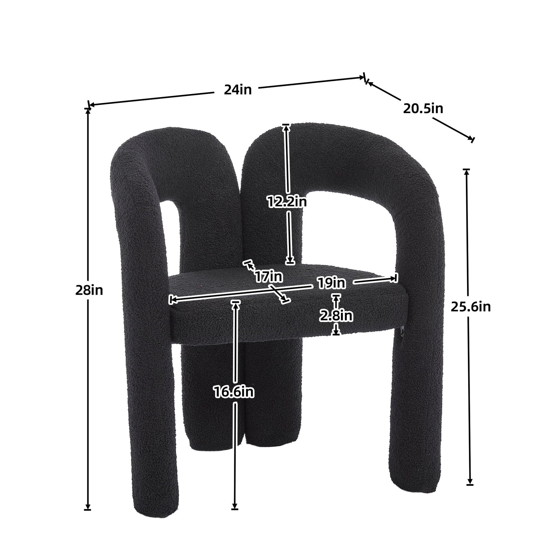 Coolmore Contemporary Designed Accent / Dining Chair With Armrests
