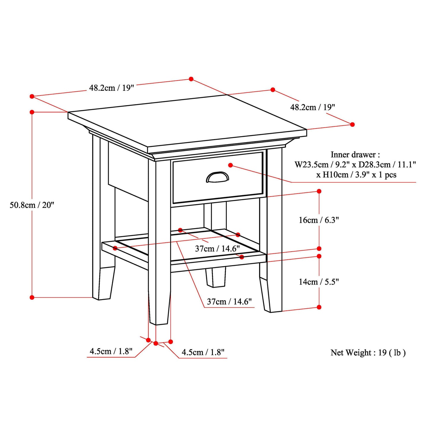 Redmond - End Table