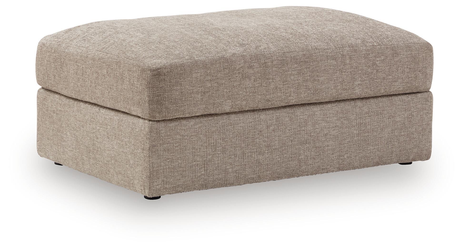 Nexora-Court - Oversized Accent Ottoman - Burlap