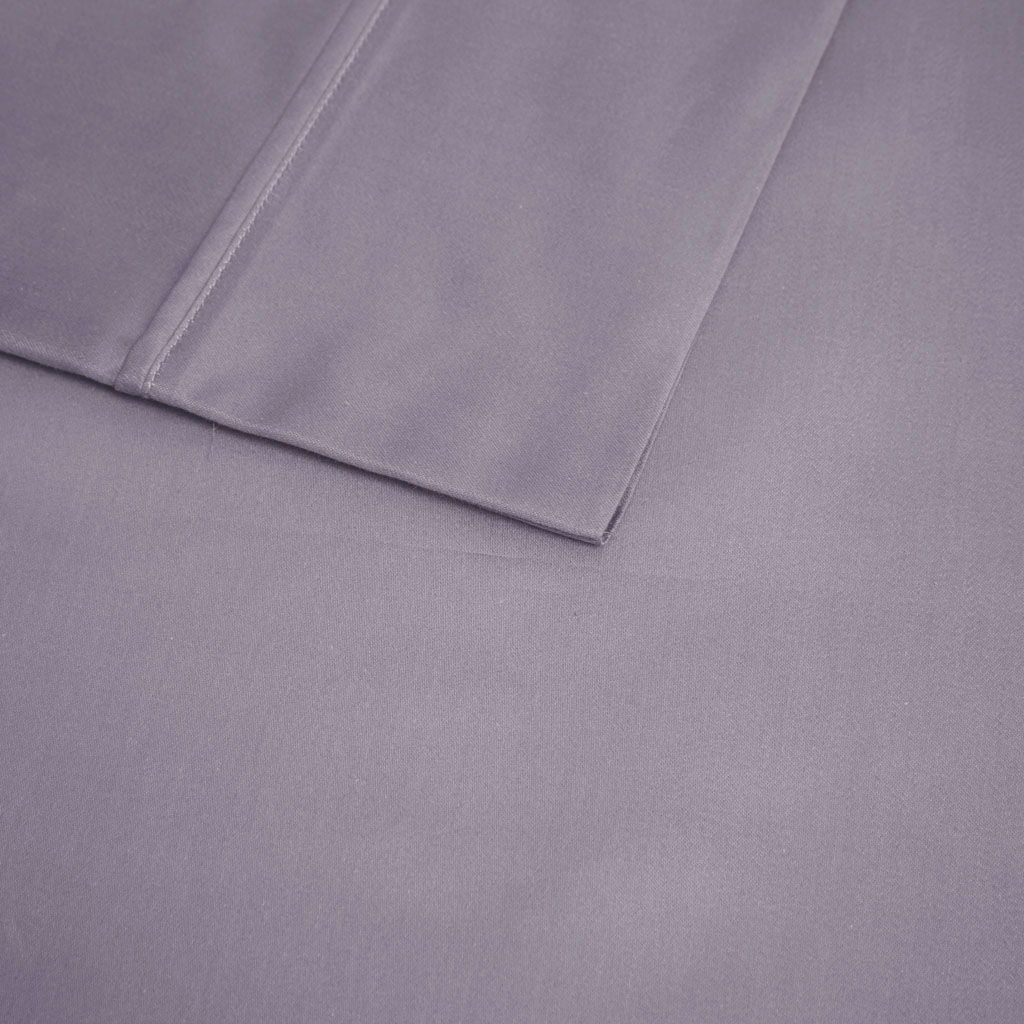 600 Thread Count - Cooling Cotton Blend 4 Piece Full Sheet Set - Purple
