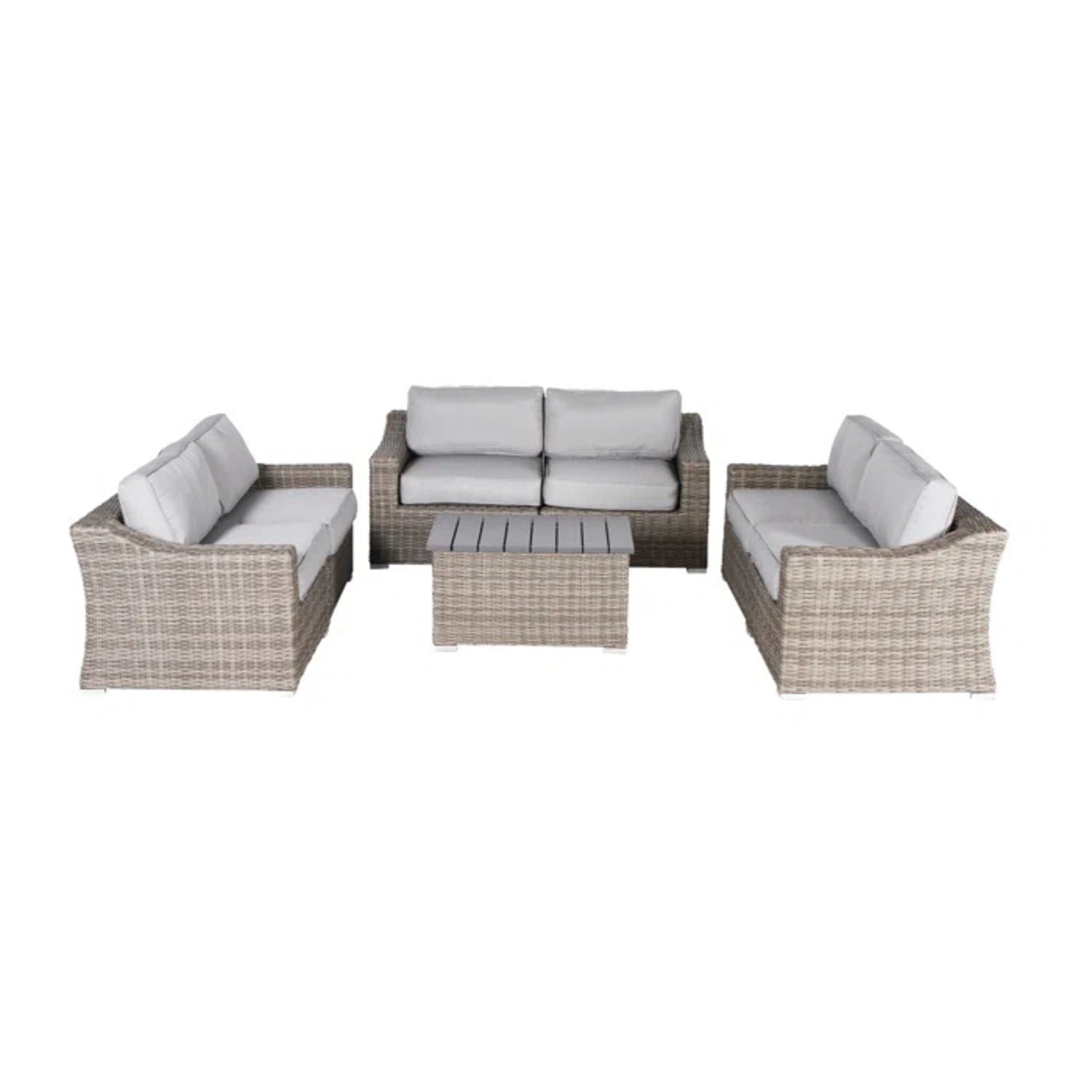 Stylish Sofa Seating Group With Cushions Perfect For Outdoor Gatherings