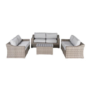 Stylish Sofa Seating Group With Cushions Perfect For Outdoor Gatherings