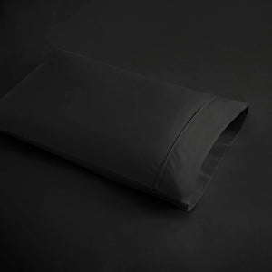 600 Thread Count - Cooling Cotton Blend 4-Piece Sheet Set - Black