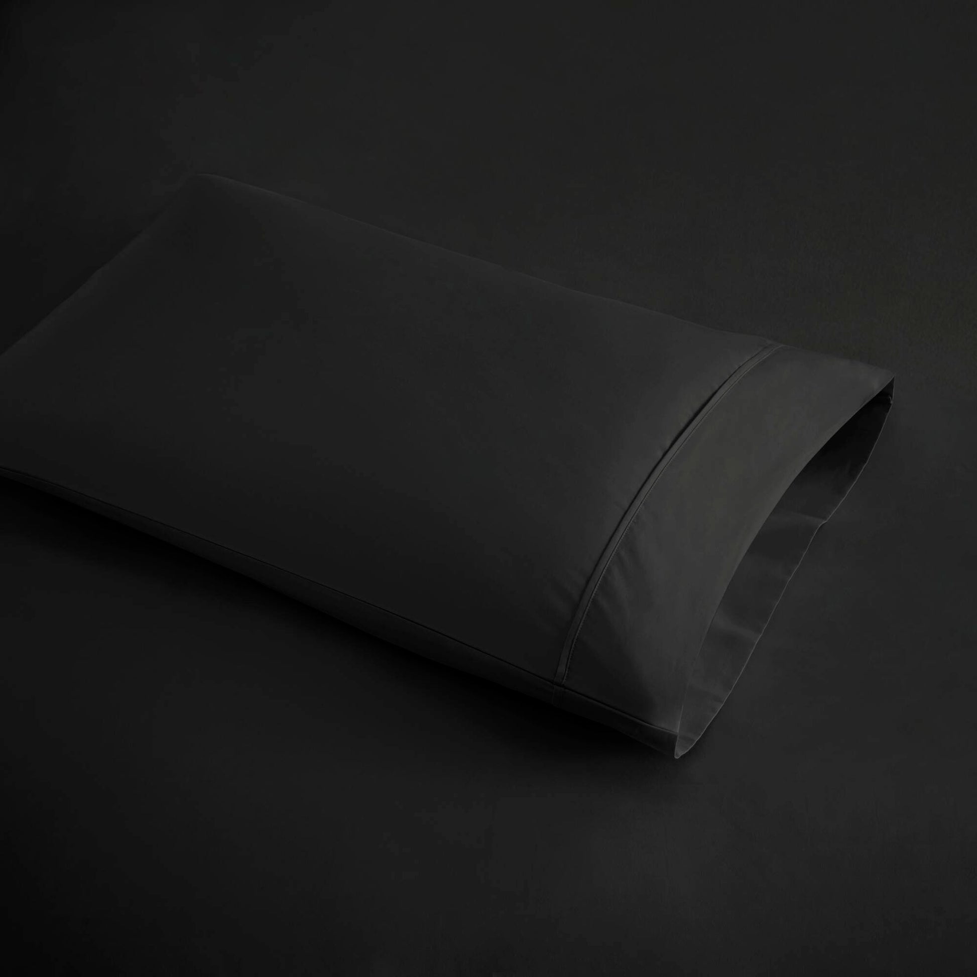 600 Thread Count - Queen Cooling Cotton Blend 4 Piece Sheet Set - Black