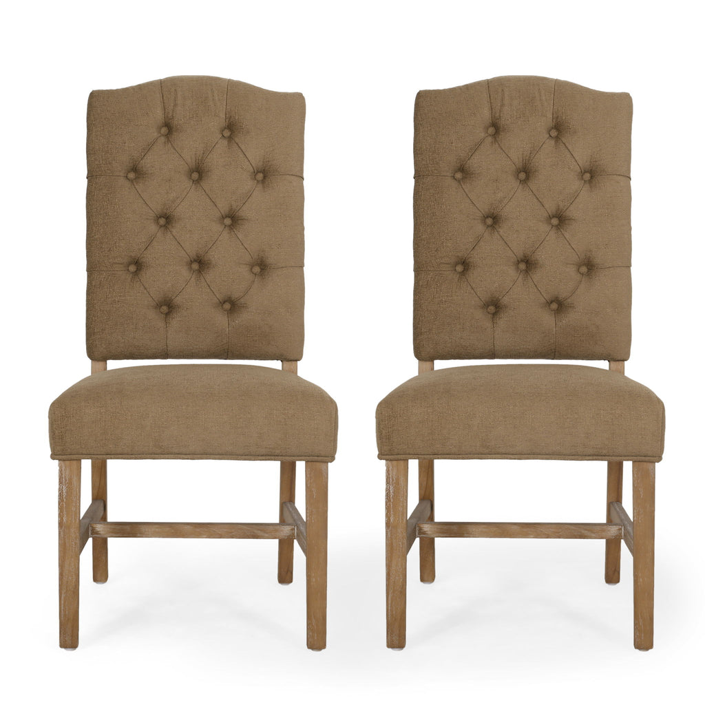 Elegant Dining Chair With Button Tufted Design