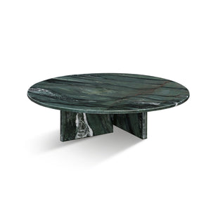 Diamond - Marble Coffee Table, Living Room Centerpiece, Genuine Stone - Green