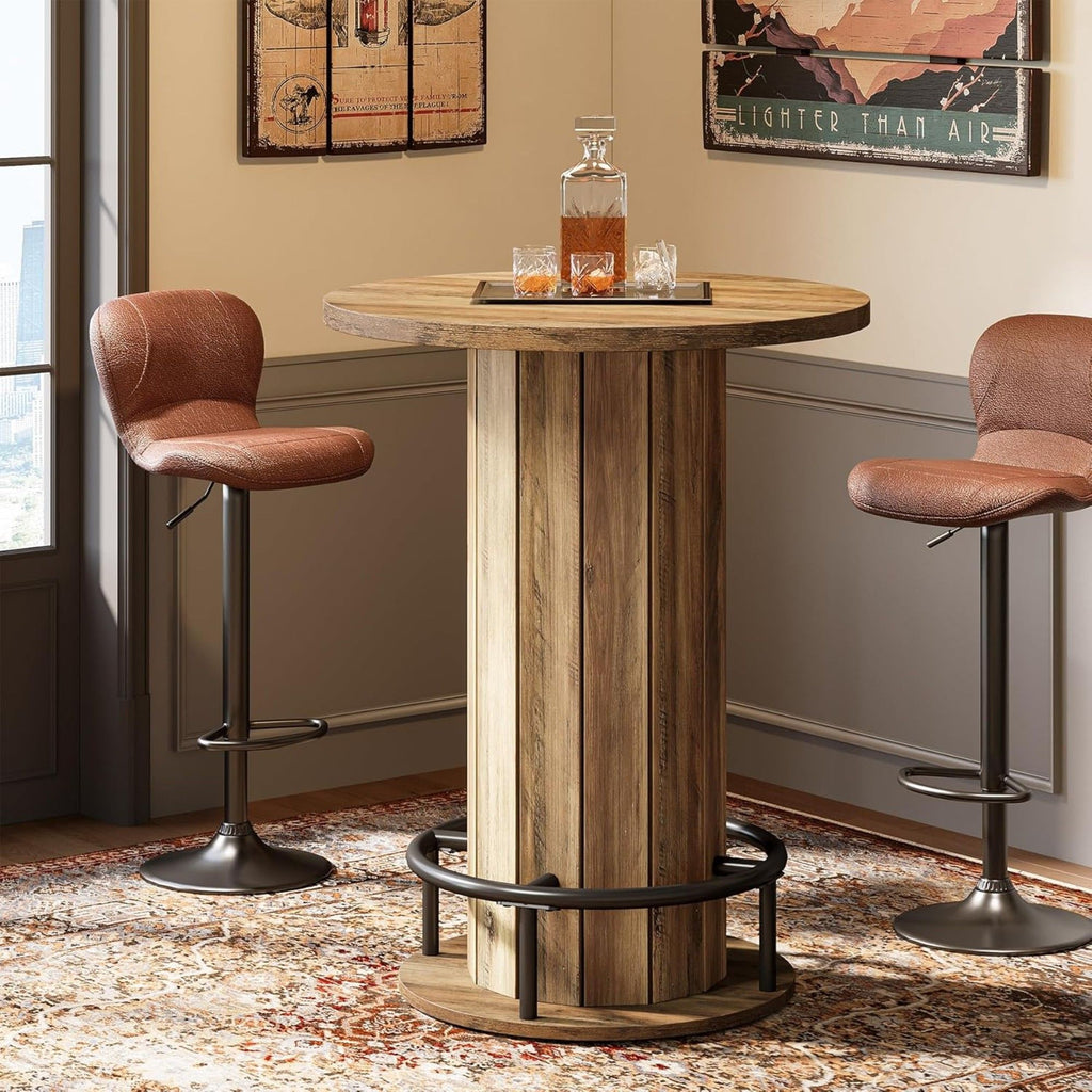 Pub Bistro Table - Rustic Brown