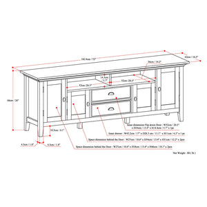Redmond - TV Media Stand - Distressed Gray