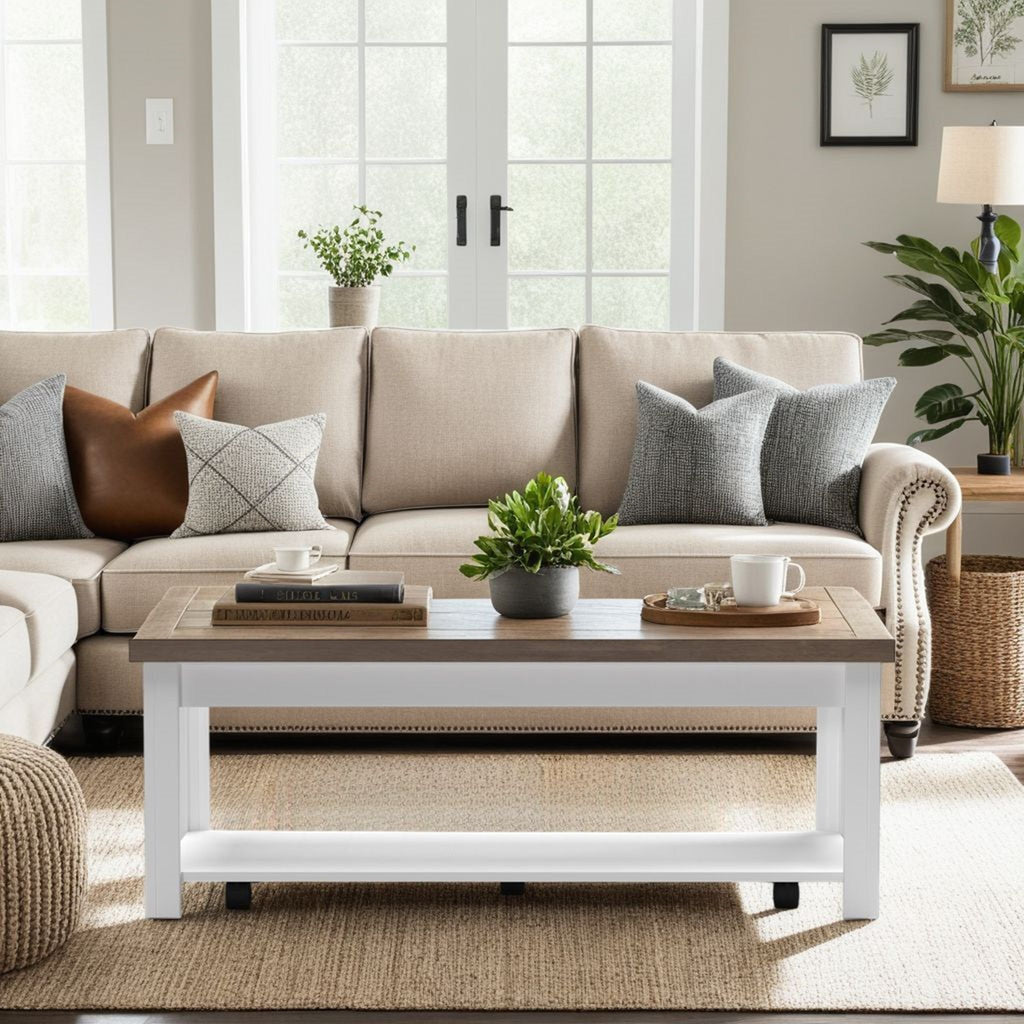 Coffee Table - Jasmine Whitewash / Barnwood