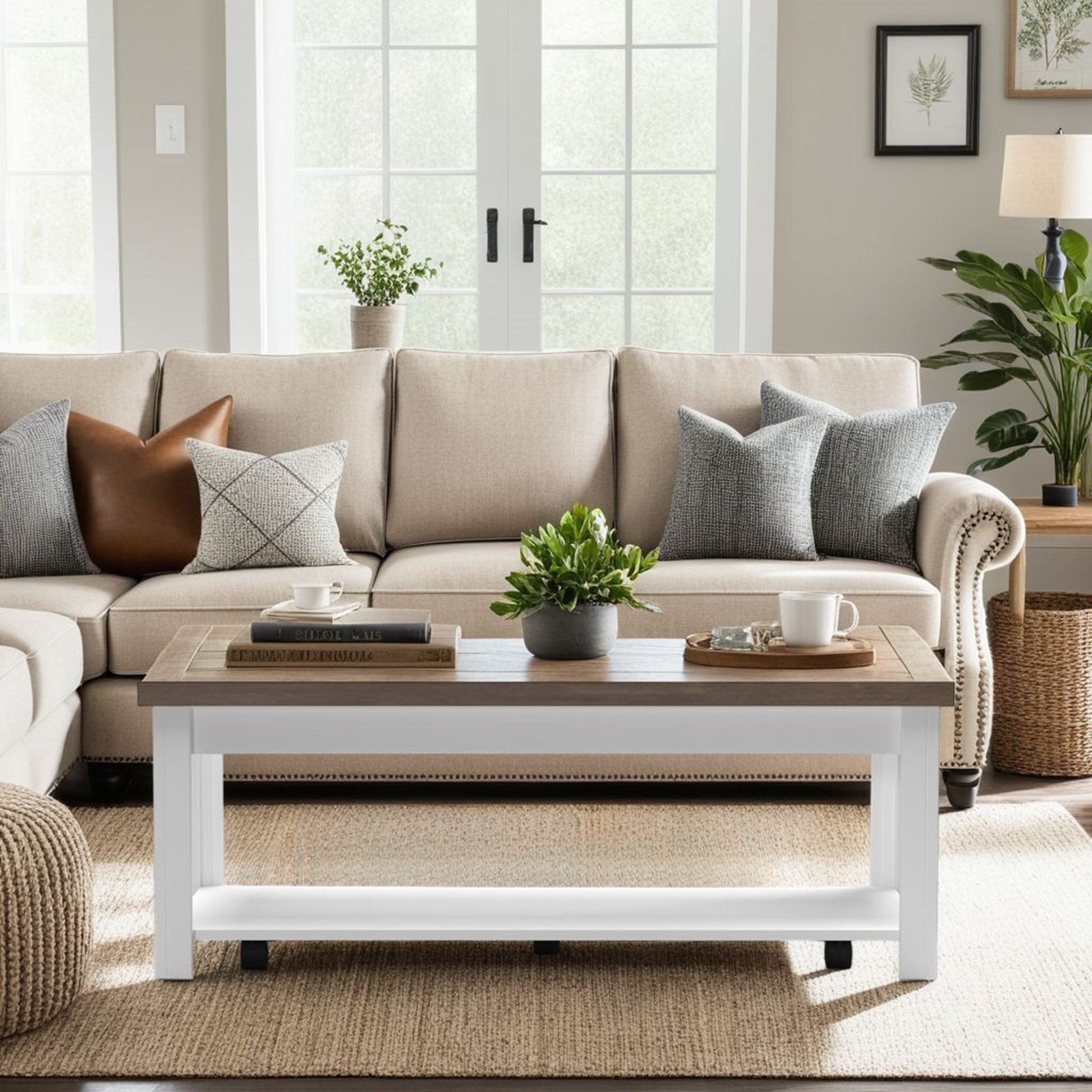 Coffee Table - Jasmine Whitewash / Barnwood