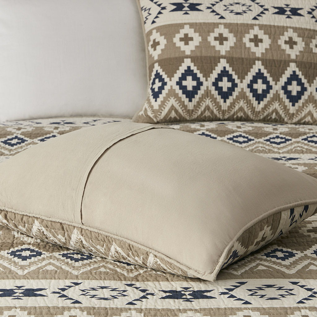 Montana - Printed Oversized Quilt Mini Set - Tan
