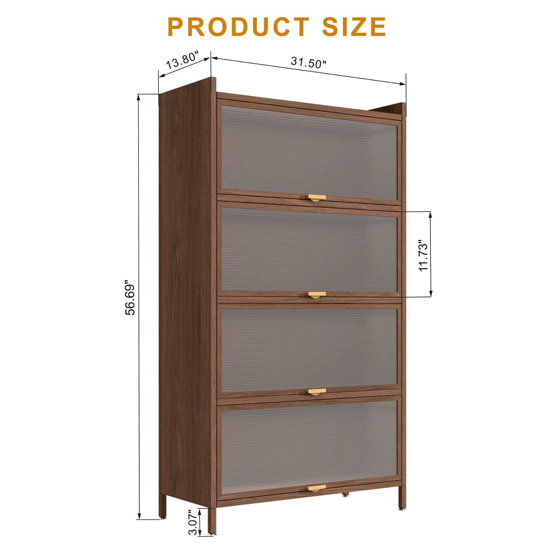 Flip Doors Cabinet, With Ample Storage Space