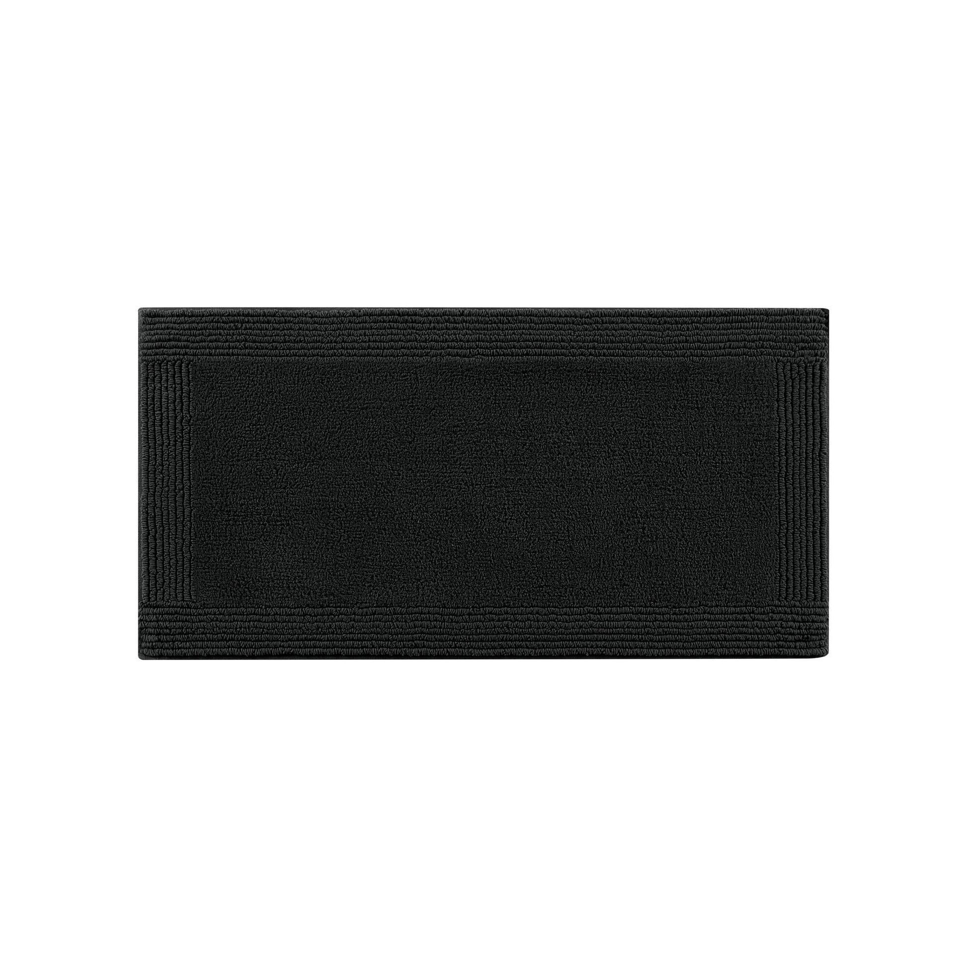 Splendor - 20" x 30" Tufted Reversible Bath Rug - Black