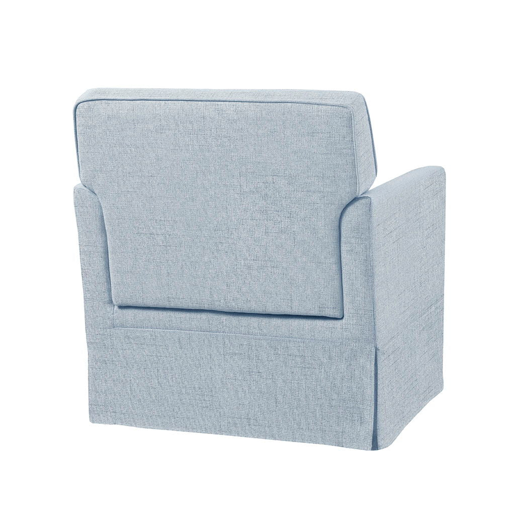 Paula - Slipcover Accent Armchair - Light Blue