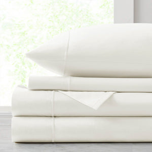 Luxury Egyptian - California King Sheet Set - White